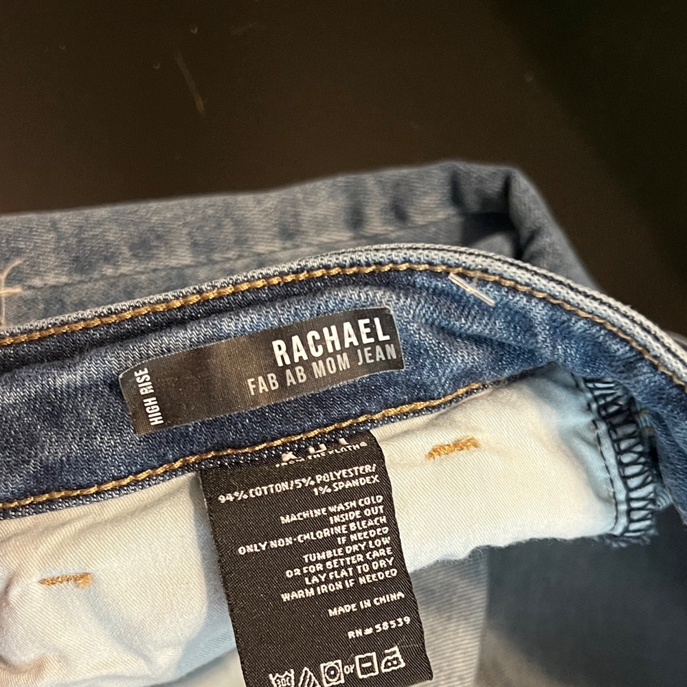 Kut from the Kloth Light Wash Skinny Jeans with Distressed Knees - Picture 3 of 4